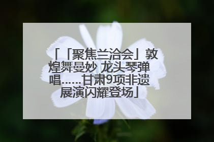 「聚焦兰洽会」敦煌舞曼妙 龙头琴弹唱……甘肃9项非遗展演闪耀登场