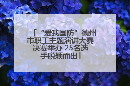 “爱我国防”德州市职工主题演讲大赛决赛举办 25名选手脱颖而出