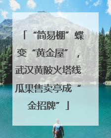“简易棚”蝶变“黄金屋”，武汉黄陂火塔线瓜果售卖亭成“金招牌”