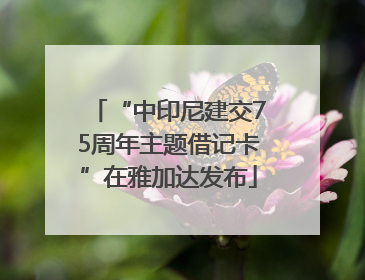 “中印尼建交75周年主题借记卡”在雅加达发布