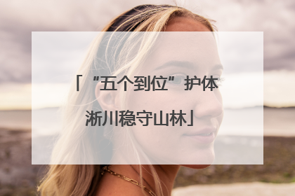 “五个到位”护体 淅川稳守山林