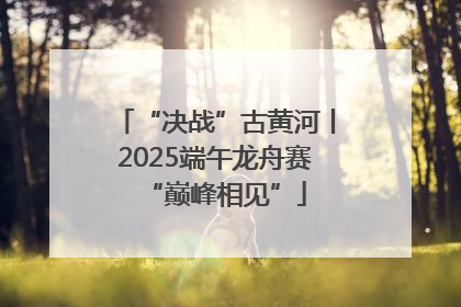“决战”古黄河丨2025端午龙舟赛“巅峰相见”