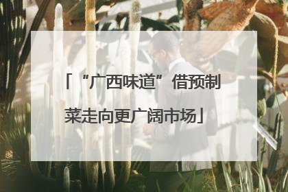 “广西味道”借预制菜走向更广阔市场