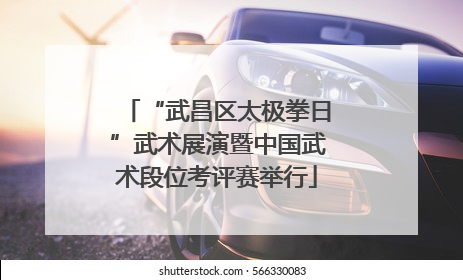 “武昌区太极拳日”武术展演暨中国武术段位考评赛举行