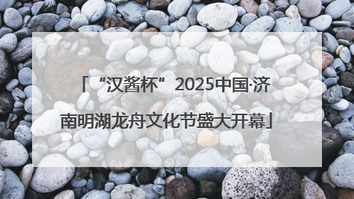 “汉酱杯”2025中国·济南明湖龙舟文化节盛大开幕