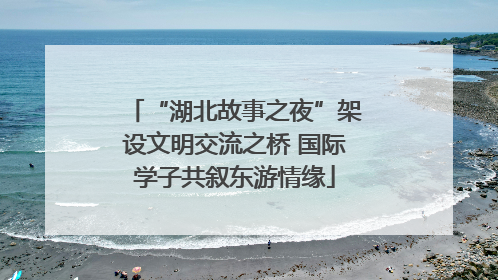 “湖北故事之夜”架设文明交流之桥 国际学子共叙东游情缘