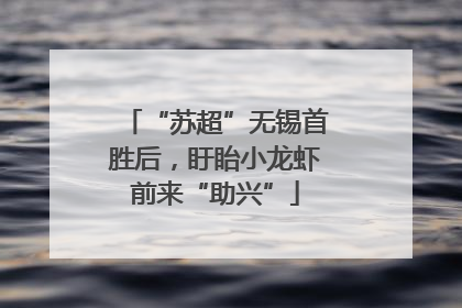 “苏超”无锡首胜后，盱眙小龙虾前来“助兴”