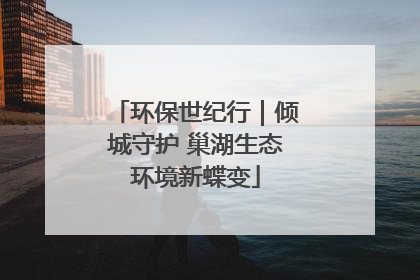 环保世纪行｜倾城守护 巢湖生态环境新蝶变