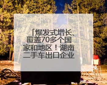 爆发式增长、覆盖70多个国家和地区！湖南二手车出口企业达58家