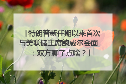 特朗普新任期以来首次与美联储主席鲍威尔会面：双方聊了点啥？