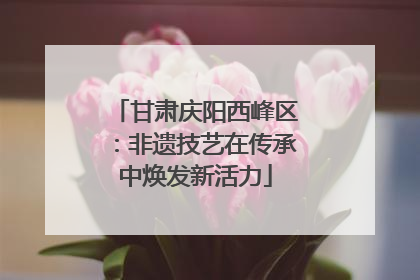 甘肃庆阳西峰区：非遗技艺在传承中焕发新活力