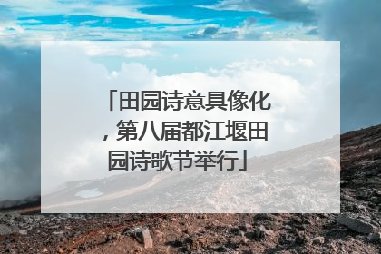 田园诗意具像化，第八届都江堰田园诗歌节举行