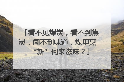 看不见煤炭，看不到焦炭，闻不到味道，煤里烹“新”何来滋味？