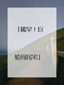 稀罕！巨轮闯民宅