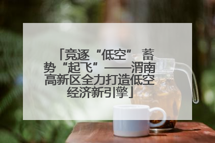 竞逐“低空” 蓄势“起飞”——渭南高新区全力打造低空经济新引擎