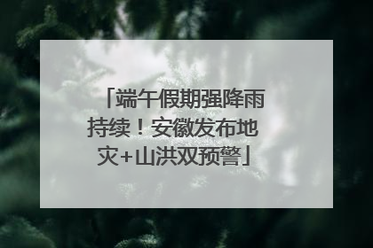 端午假期强降雨持续！安徽发布地灾+山洪双预警