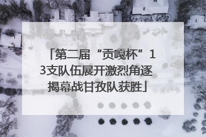 第二届“贡嘎杯”13支队伍展开激烈角逐 揭幕战甘孜队获胜