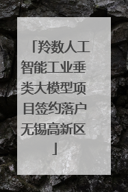 羚数人工智能工业垂类大模型项目签约落户无锡高新区