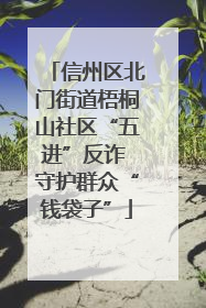 信州区北门街道梧桐山社区“五进”反诈 守护群众“钱袋子”