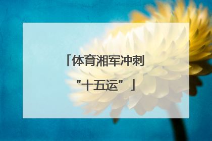 体育湘军冲刺“十五运”