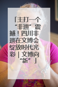 主打一个“非遗”震撼！四川非遗在文博会绽放时代光彩｜文博向“新”