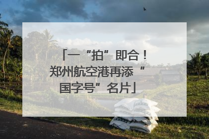 一“拍”即合！郑州航空港再添“国字号”名片
