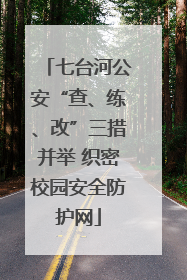 七台河公安“查、练、改”三措并举 织密校园安全防护网