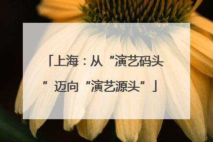 上海：从“演艺码头”迈向“演艺源头”