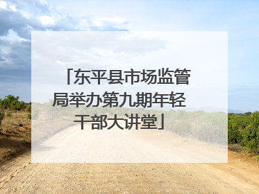 东平县市场监管局举办第九期年轻干部大讲堂