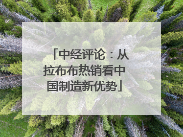 中经评论：从拉布布热销看中国制造新优势