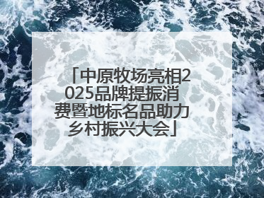 中原牧场亮相2025品牌提振消费暨地标名品助力乡村振兴大会