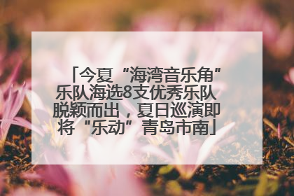 今夏“海湾音乐角”乐队海选8支优秀乐队脱颖而出，夏日巡演即将“乐动”青岛市南