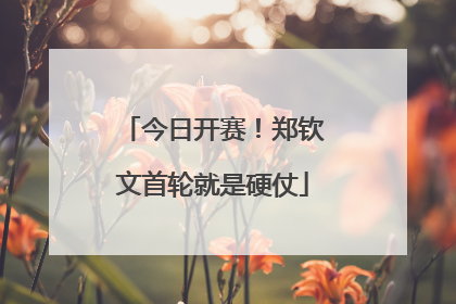 今日开赛！郑钦文首轮就是硬仗