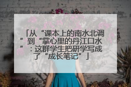 从“课本上的南水北调”到“掌心里的丹江口水”：这群学生把研学写成了“成长笔记”