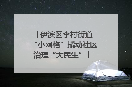 伊滨区李村街道 “小网格”撬动社区治理“大民生”