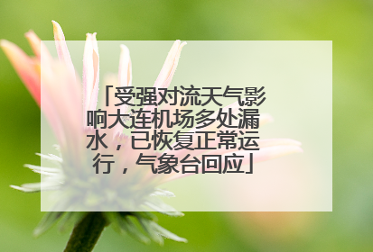 受强对流天气影响大连机场多处漏水，已恢复正常运行，气象台回应