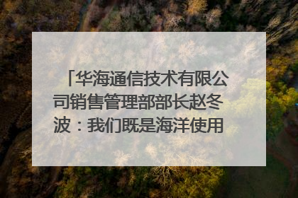 华海通信技术有限公司销售管理部部长赵冬波：我们既是海洋使用者 也是海洋保护者｜2025年生态文明贵阳国际论坛