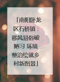 南阳卧龙区石桥镇：移风易俗破陋习 环境整治绘就乡村新图景