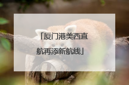 厦门港美西直航再添新航线