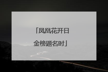 凤凰花开日 金榜题名时