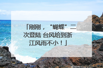 刚刚，“蝴蝶”二次登陆 台风给到浙江风雨不小！