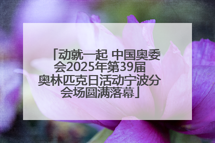动就一起 中国奥委会2025年第39届奥林匹克日活动宁波分会场圆满落幕