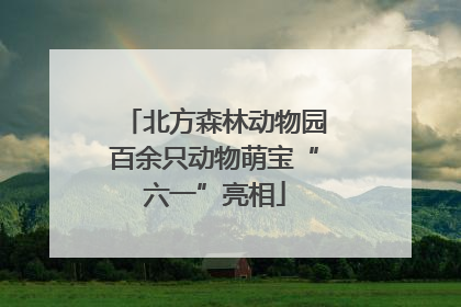 北方森林动物园百余只动物萌宝“六一”亮相