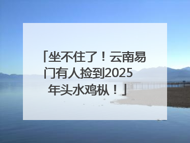 坐不住了！云南易门有人捡到2025年头水鸡枞！