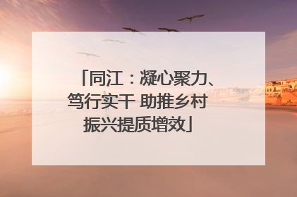 同江：凝心聚力、笃行实干 助推乡村振兴提质增效