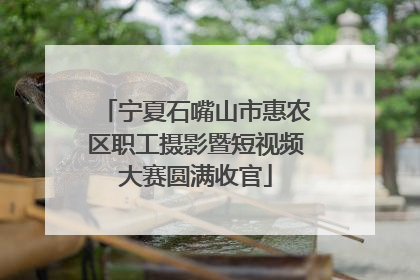 宁夏石嘴山市惠农区职工摄影暨短视频大赛圆满收官