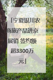 宁夏银川农商旅产品进京展销 签约额超3300万元