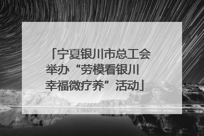 宁夏银川市总工会举办“劳模看银川 幸福微疗养”活动