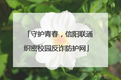 守护青春，信阳联通织密校园反诈防护网