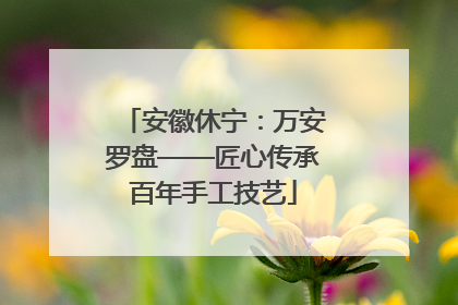 安徽休宁：万安罗盘——匠心传承百年手工技艺
